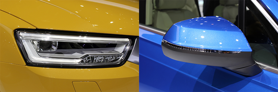 XELIOS作为检查光源非常适合用于车身和外观部件的颜色检查。